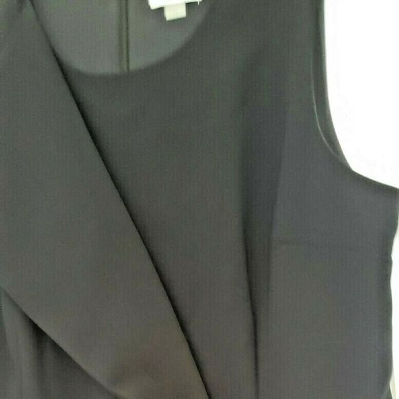 DKNY Navy Power Sheath Faux Wrap Front Dress - Picture 9 of 13